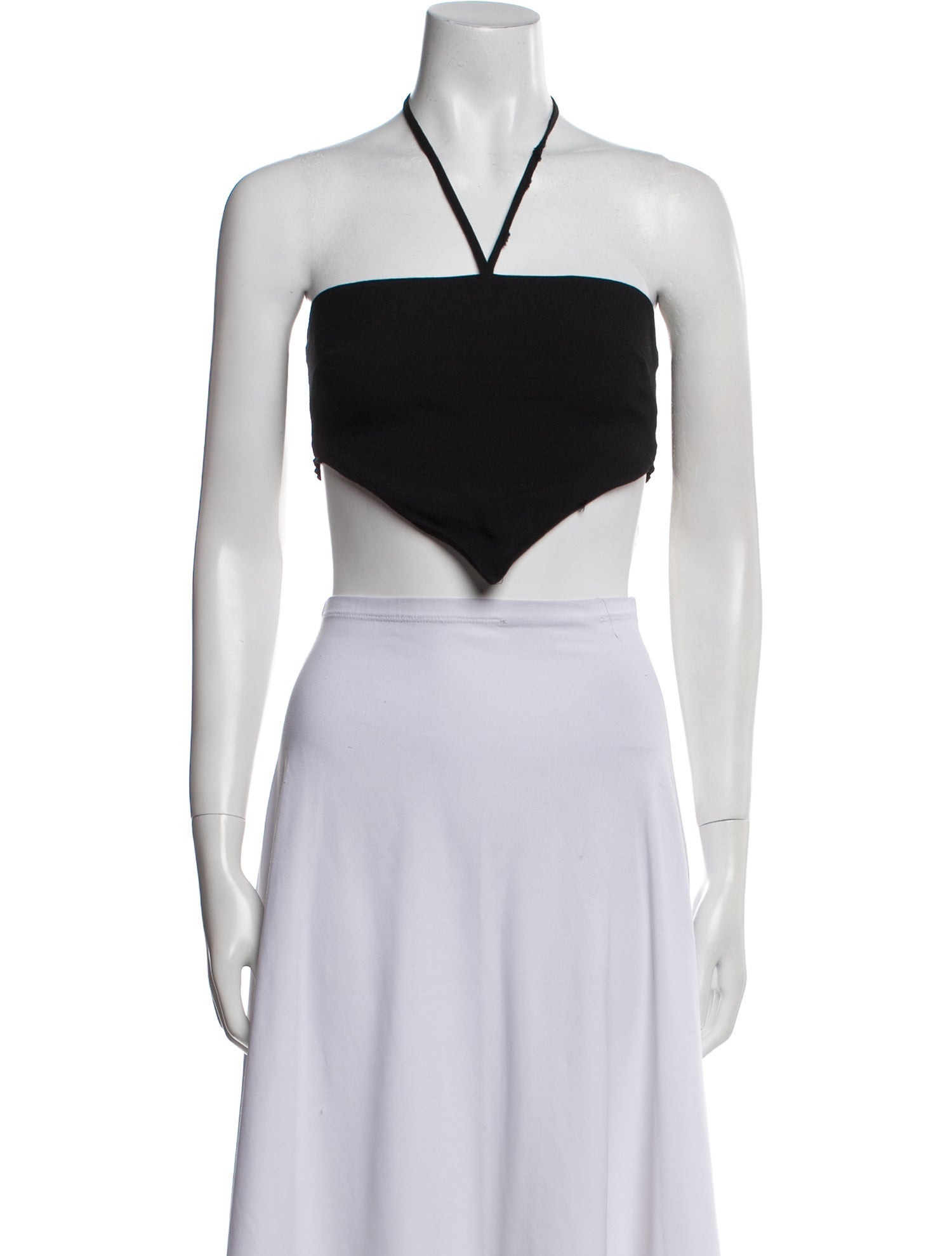 Reformation Halterneck Sleeveless Crop Top