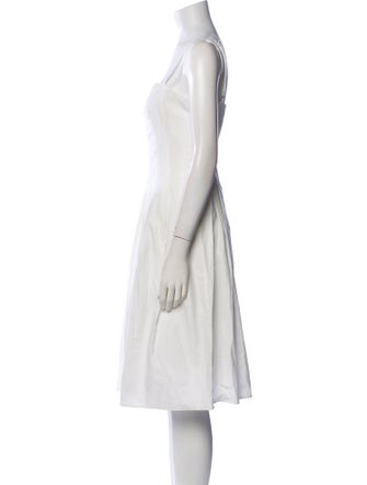 Reformation Square Neckline Knee-Length Dress