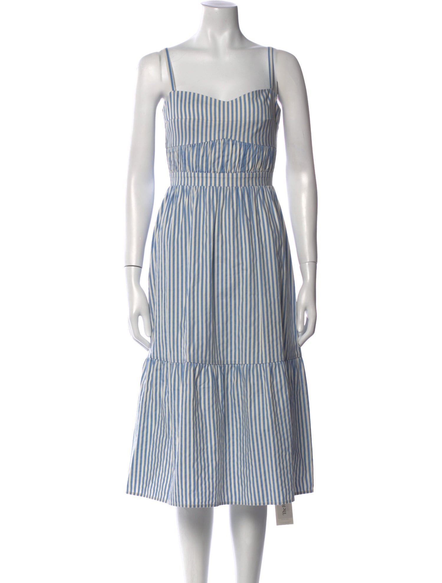 Reformation Striped Midi Length Dress