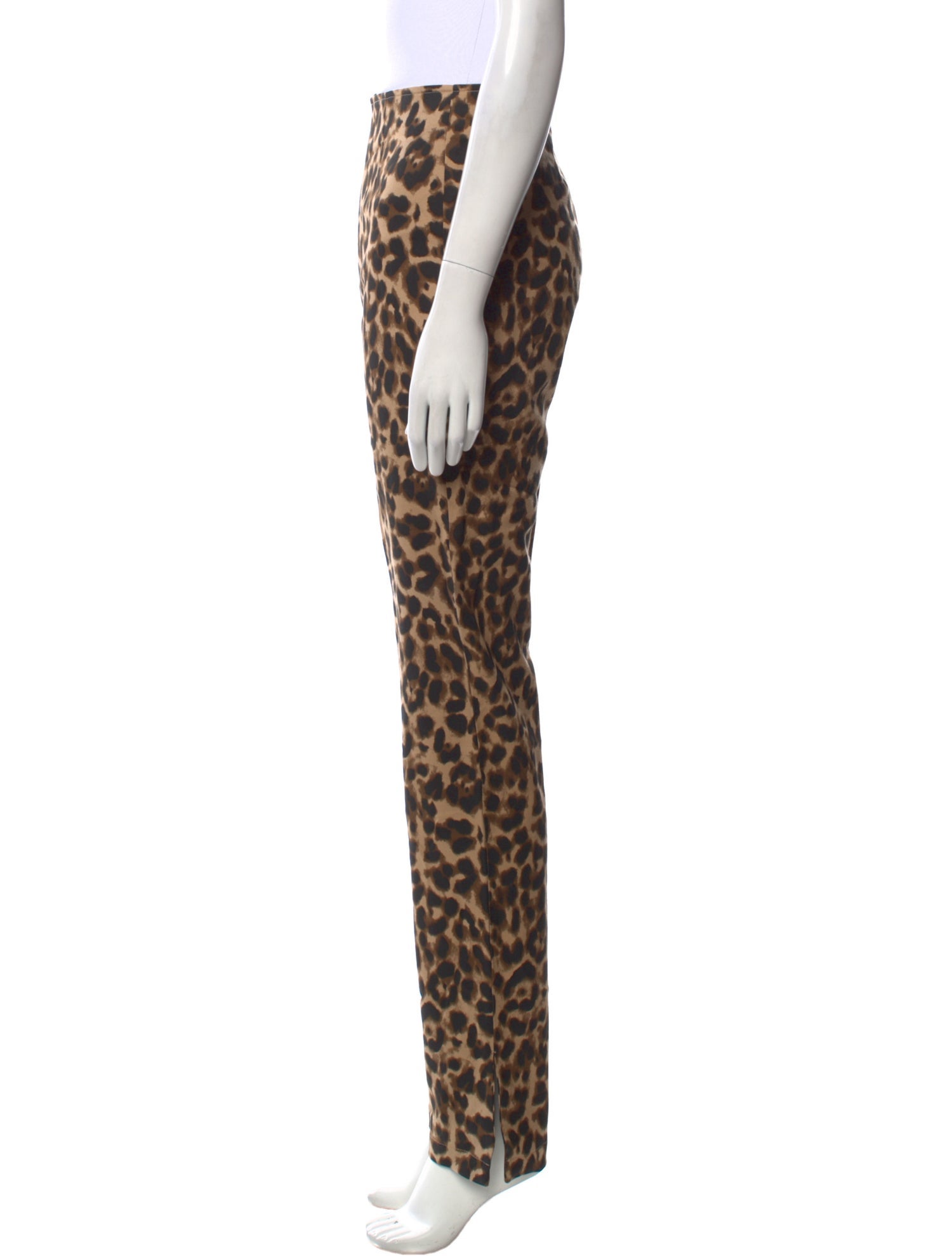 Reformation Animal Print Straight Leg Pants