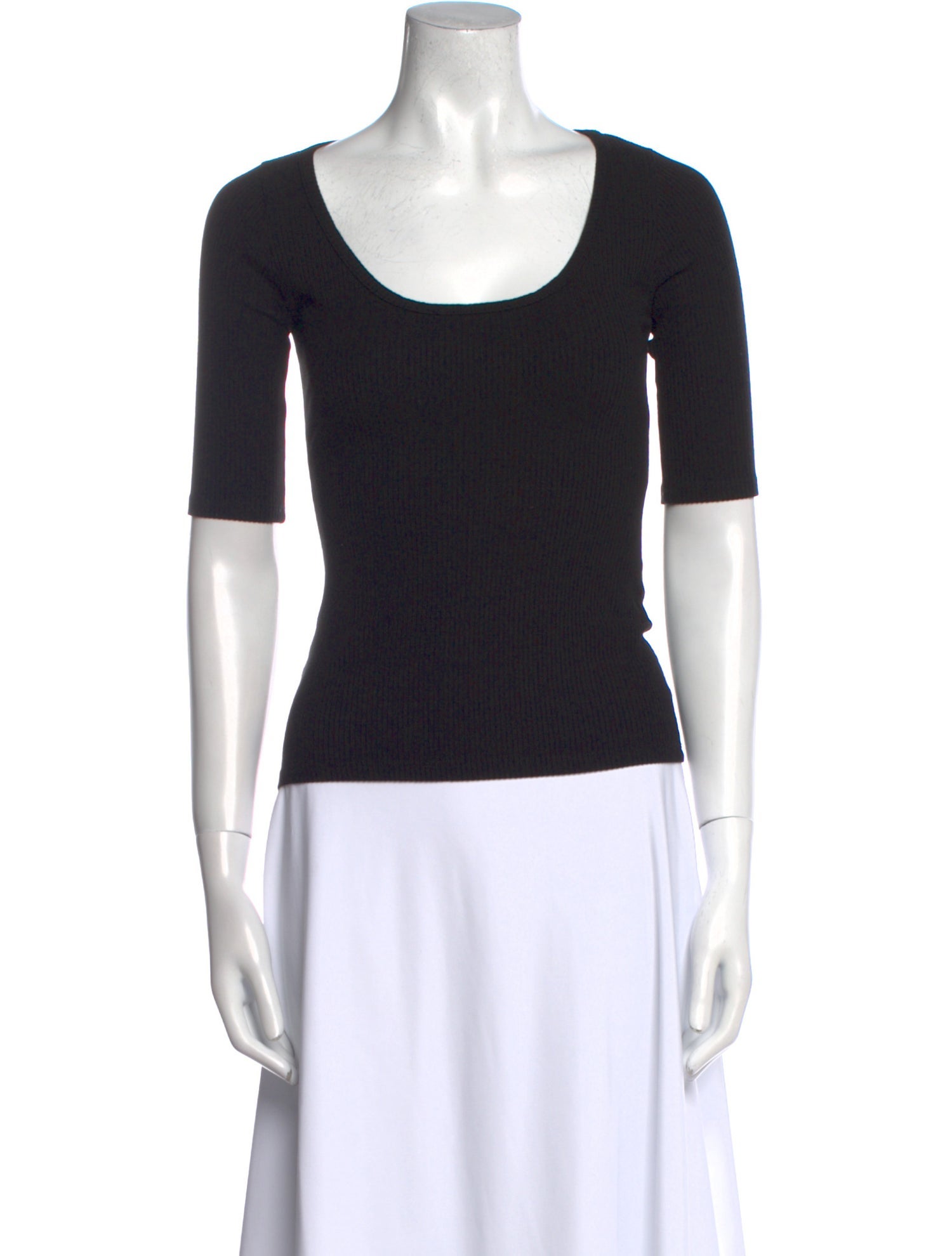 Reformation Scoop Neck Short Sleeve T-Shirt