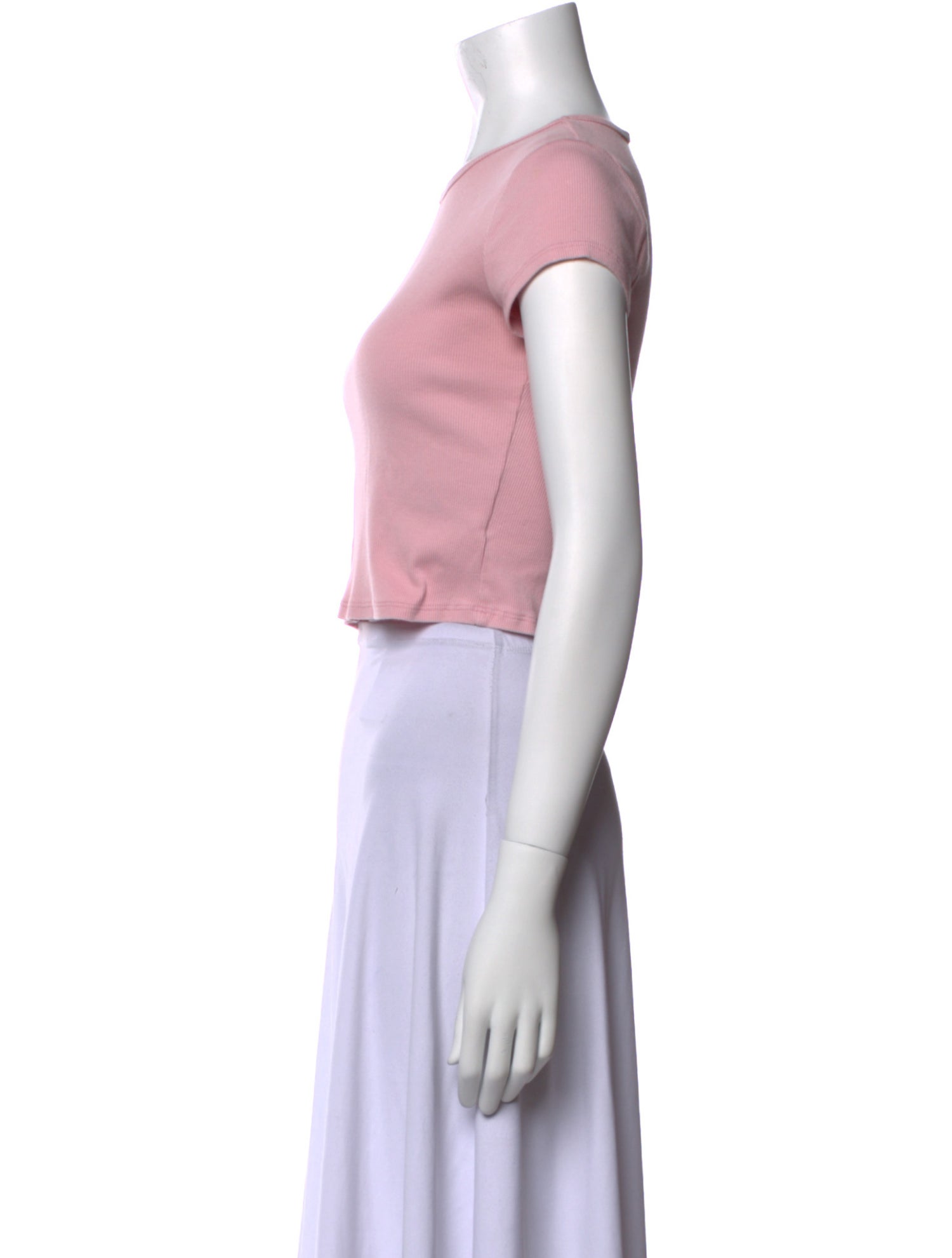 Reformation Crew Neck Short Sleeve Crop Top