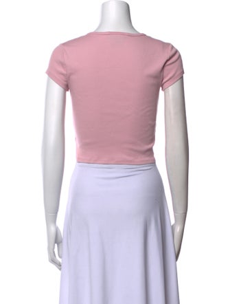 Reformation Crew Neck Short Sleeve Crop Top