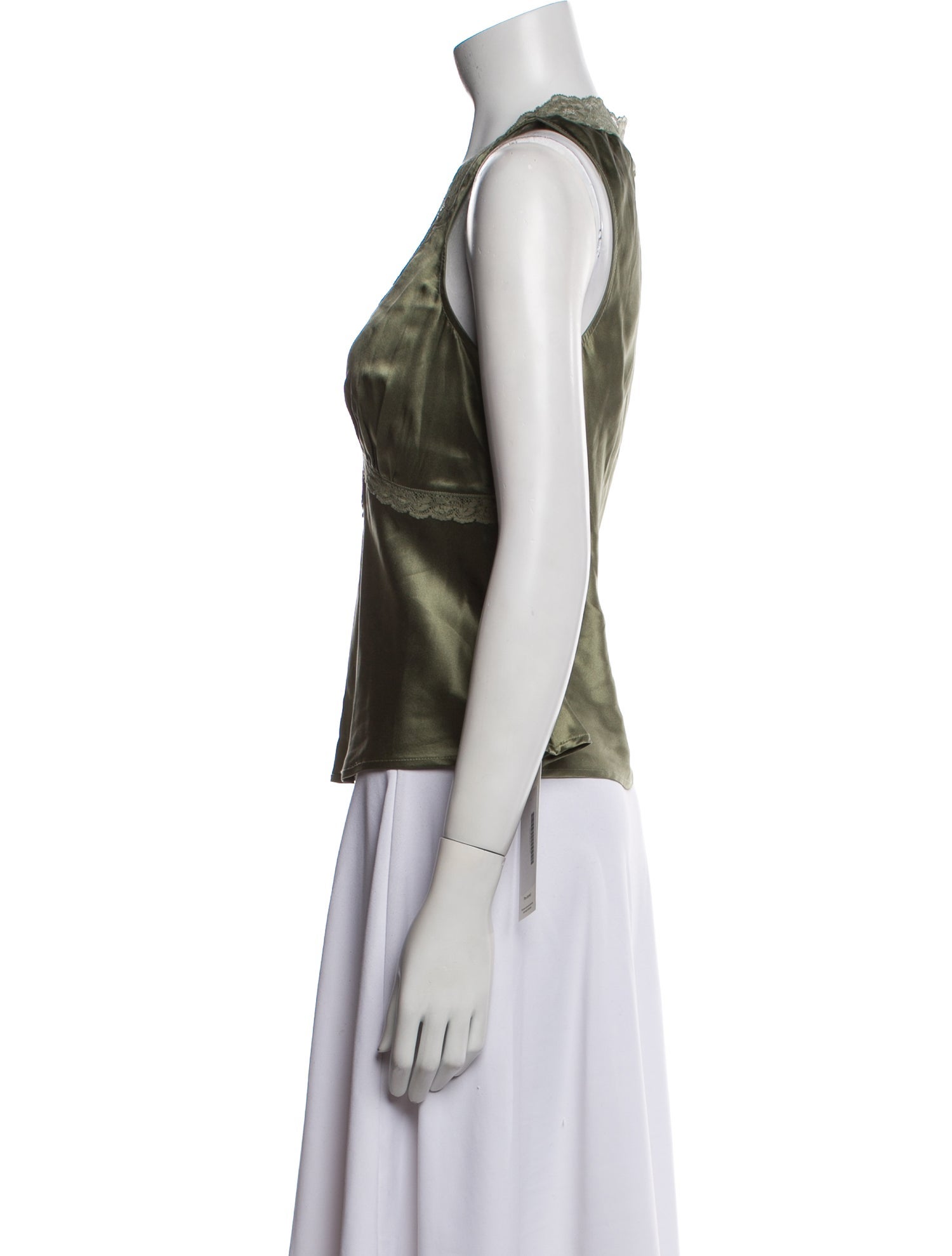 Reformation Silk V-Neck Top