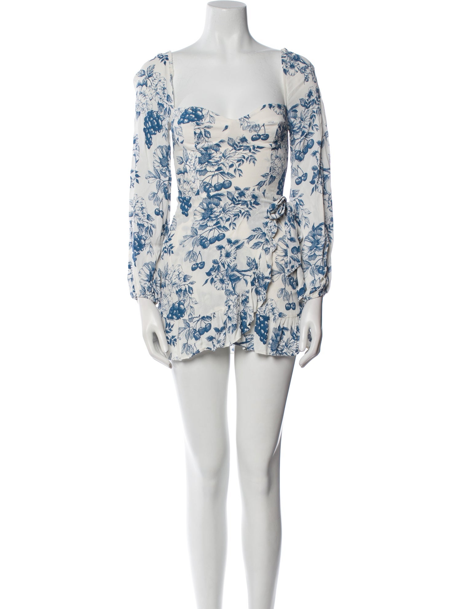 Reformation Floral Print Mini Dress