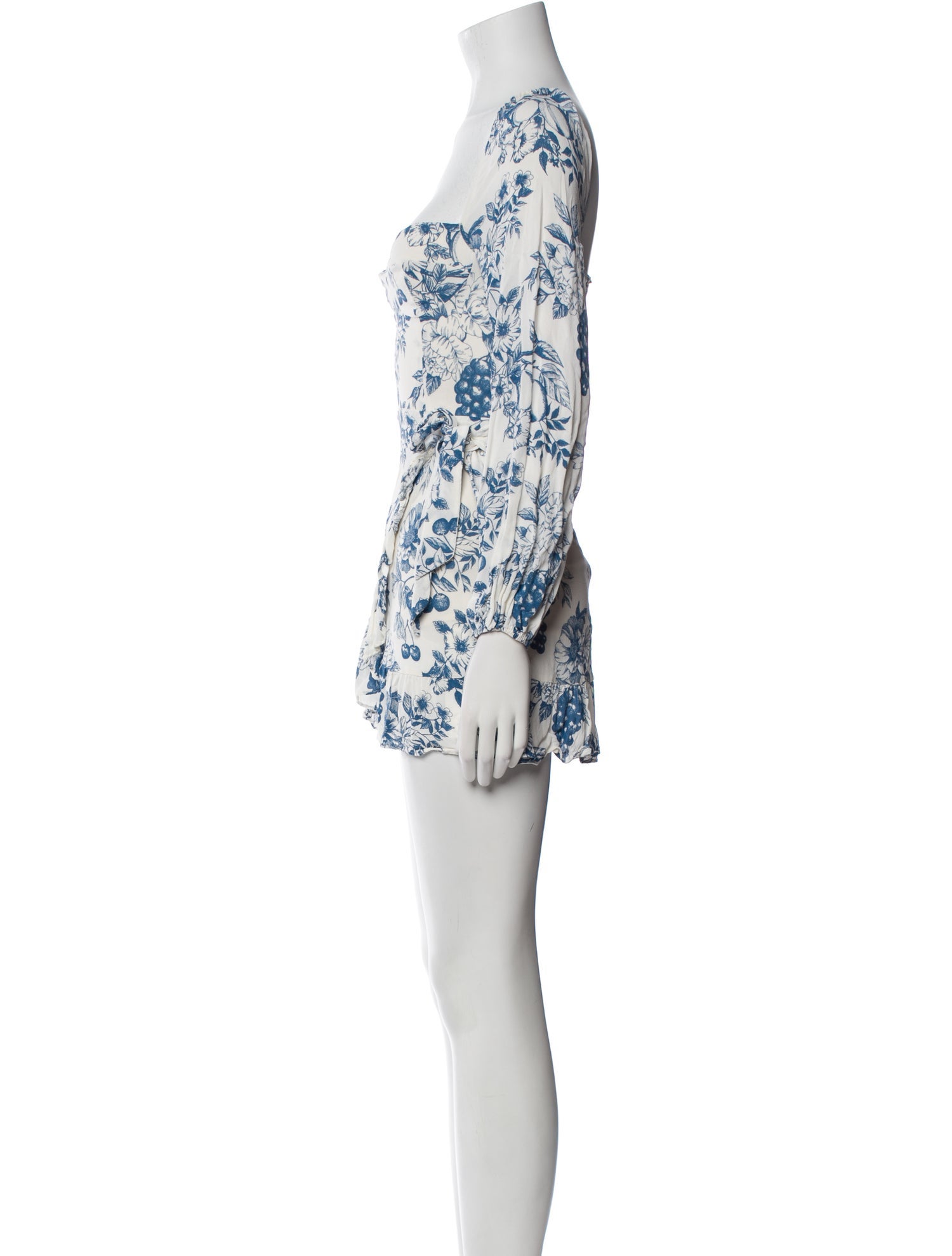 Reformation Floral Print Mini Dress