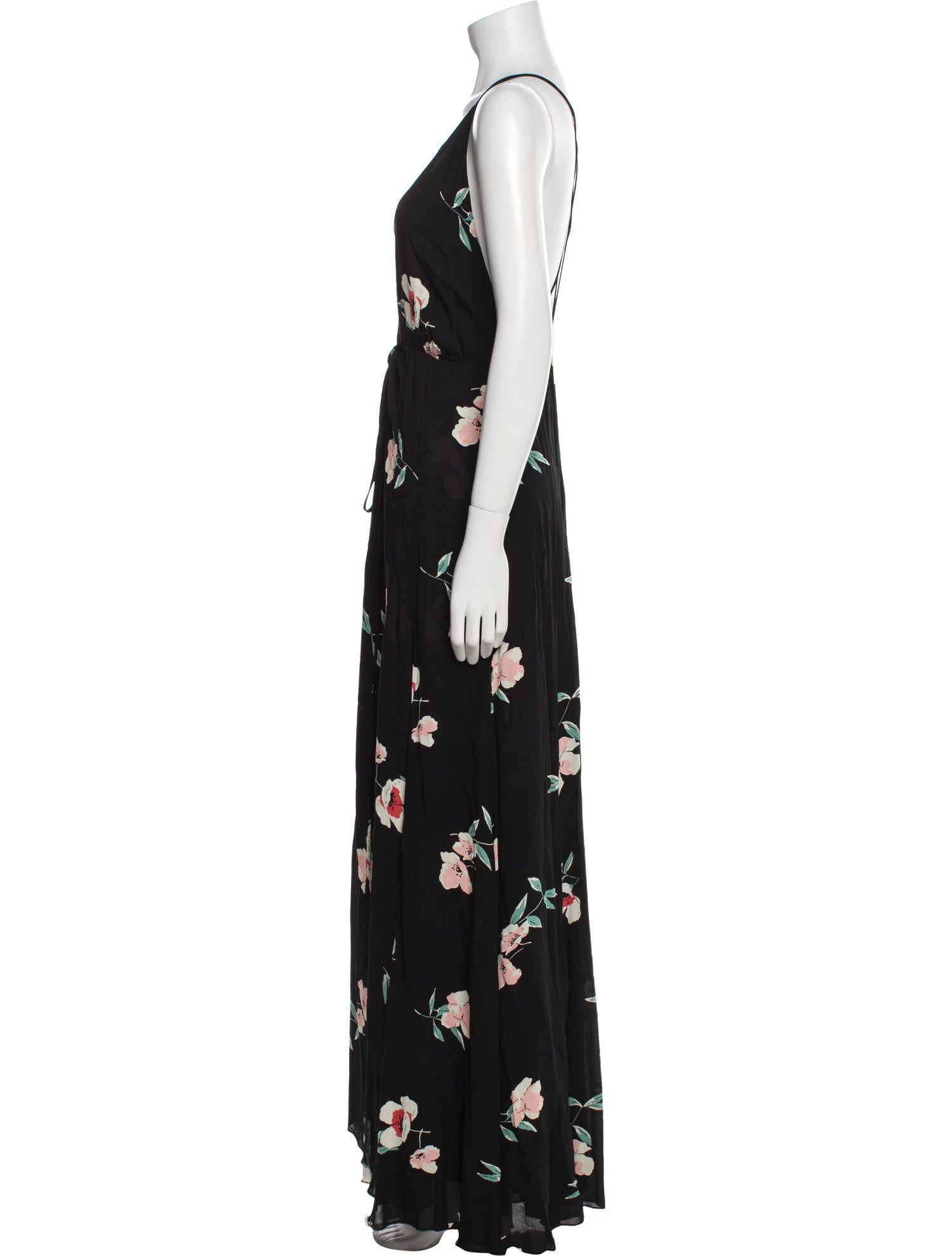 Reformation Floral Print Long Dress