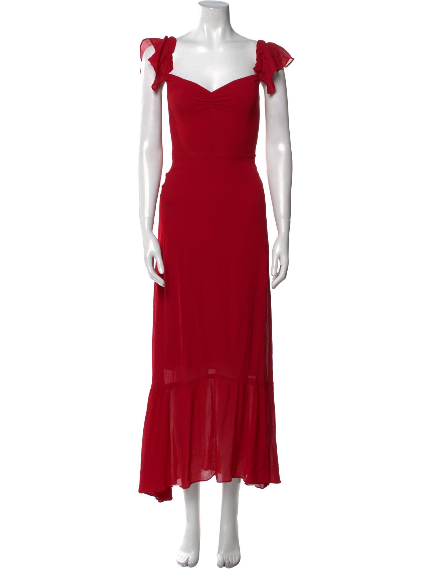 Reformation Square Neckline Long Dress