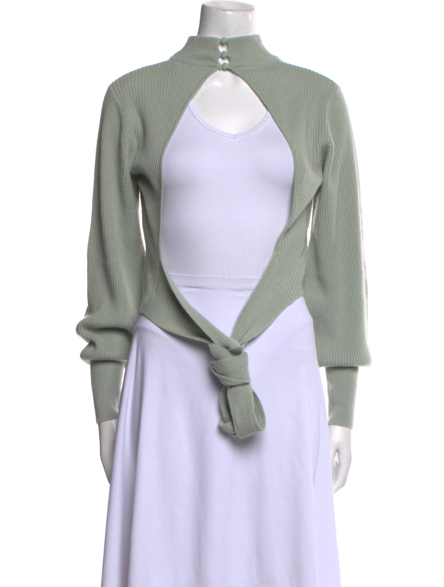 Reformation Cashmere Mock Neck Sweater