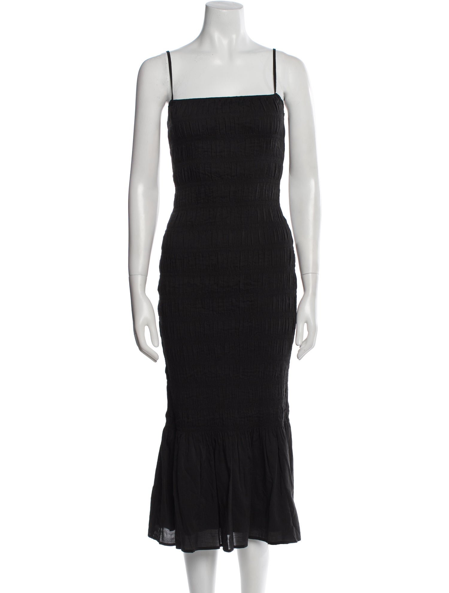 Reformation Square Neckline Midi Length Dress