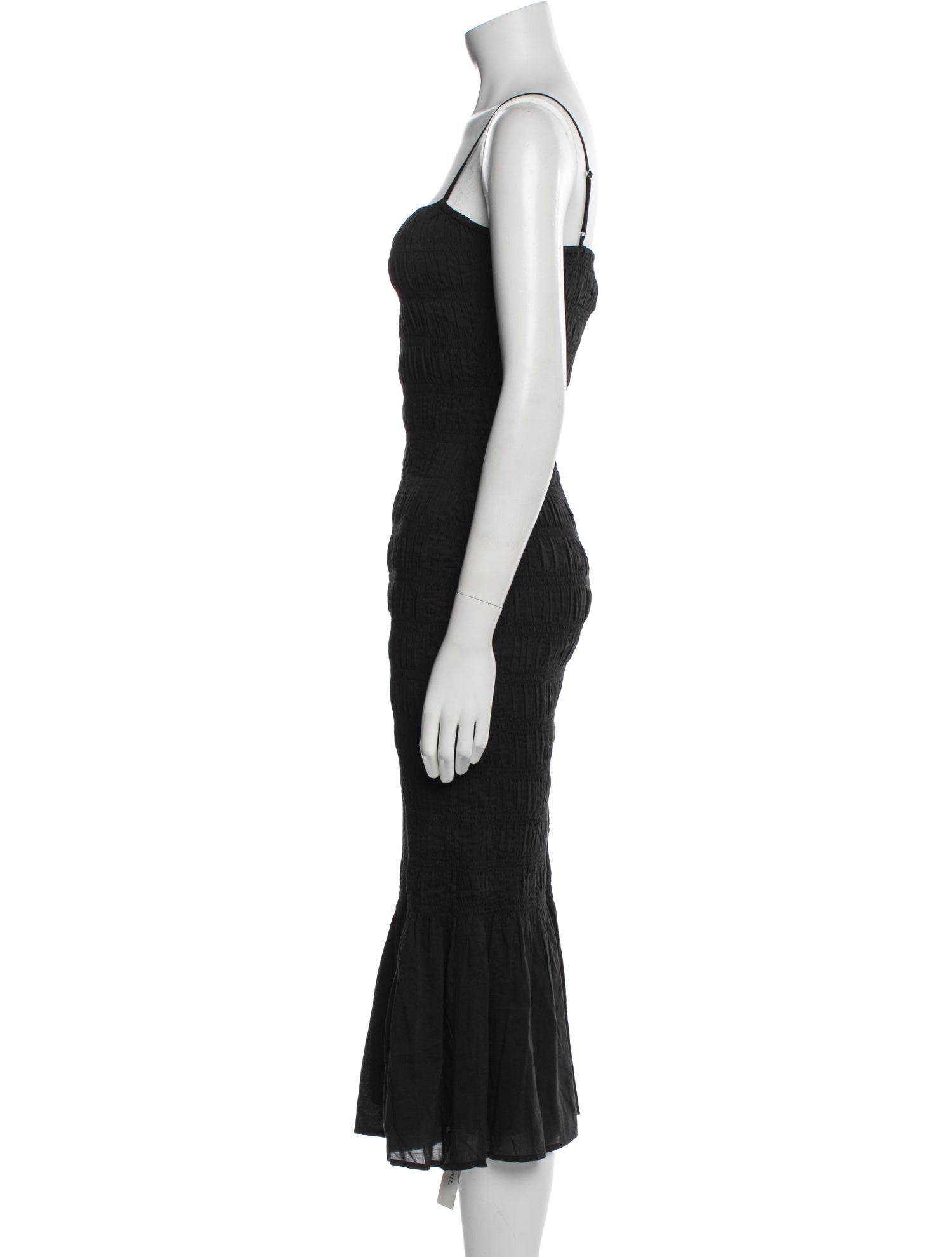 Reformation Square Neckline Midi Length Dress