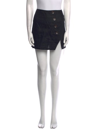 Reformation Linen Mini Skirt