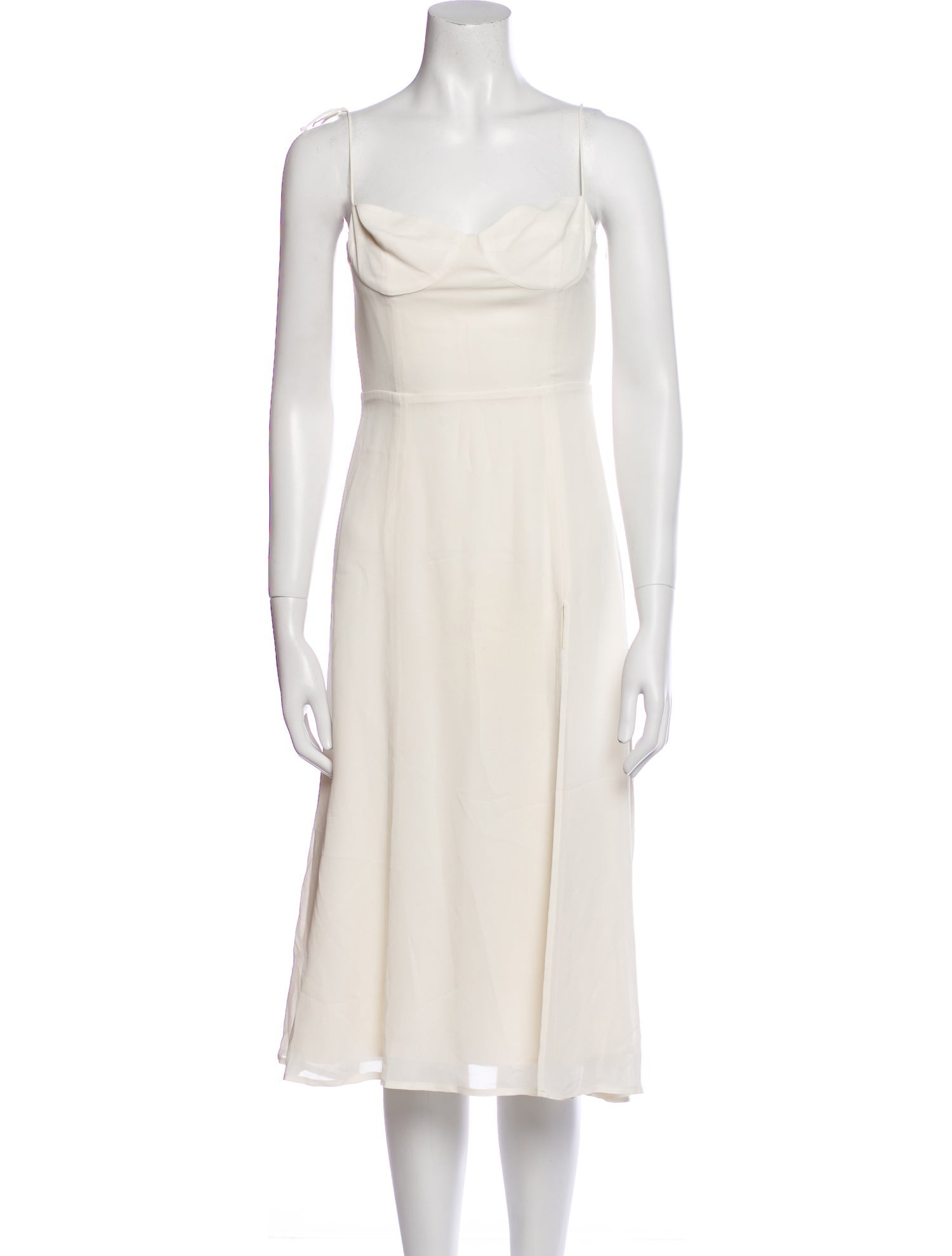 Reformation Square Neckline Midi Length Dress