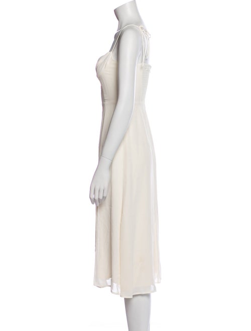 Reformation Square Neckline Midi Length Dress