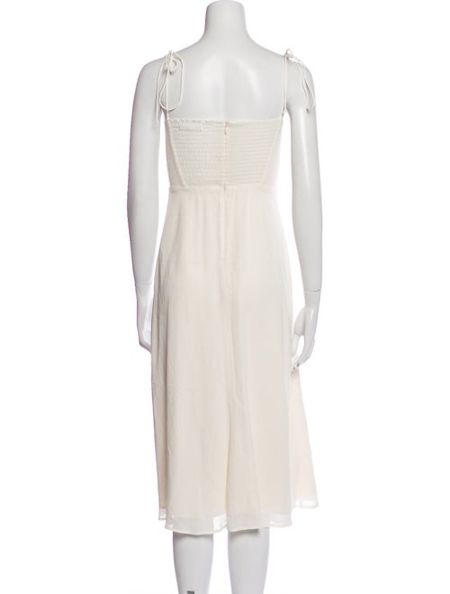 Reformation Square Neckline Midi Length Dress