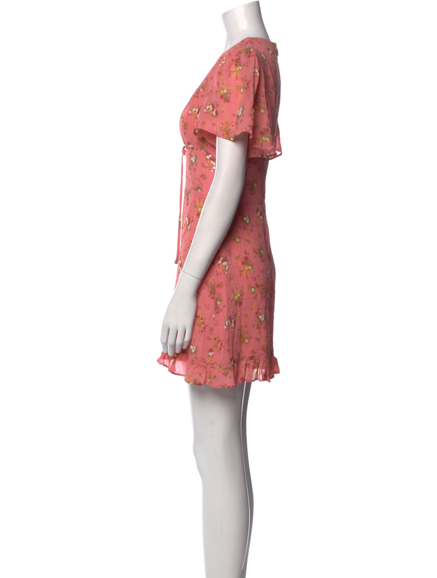 Reformation Floral Print Mini Dress