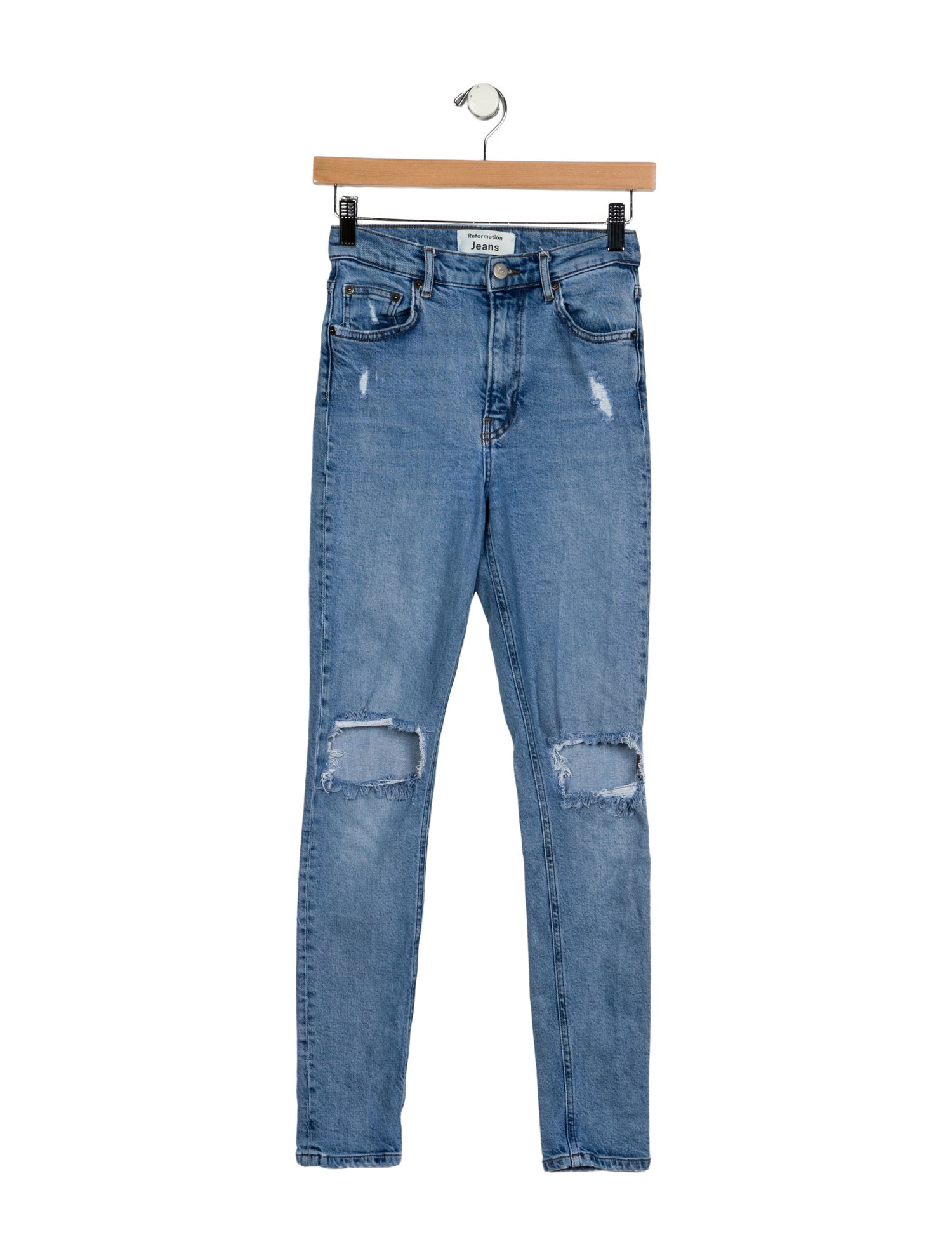 Reformation Mid-Rise Skinny Leg Jeans
