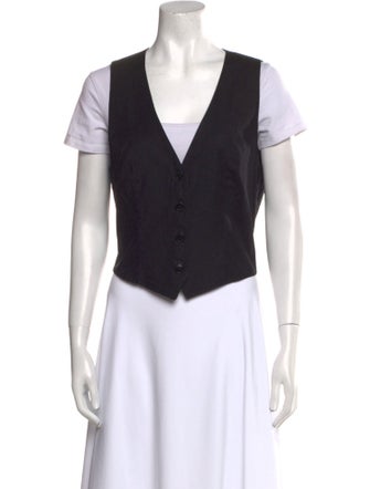 Reformation V-Neck Short Sleeve Crop Top