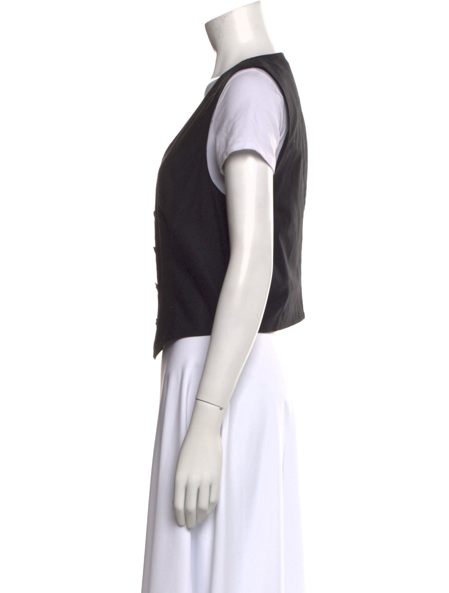 Reformation V-Neck Short Sleeve Crop Top