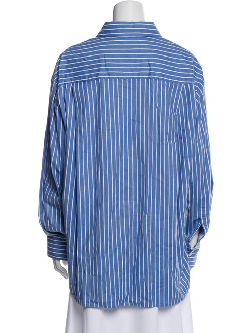 Reformation Striped Long Sleeve Button-Up Top