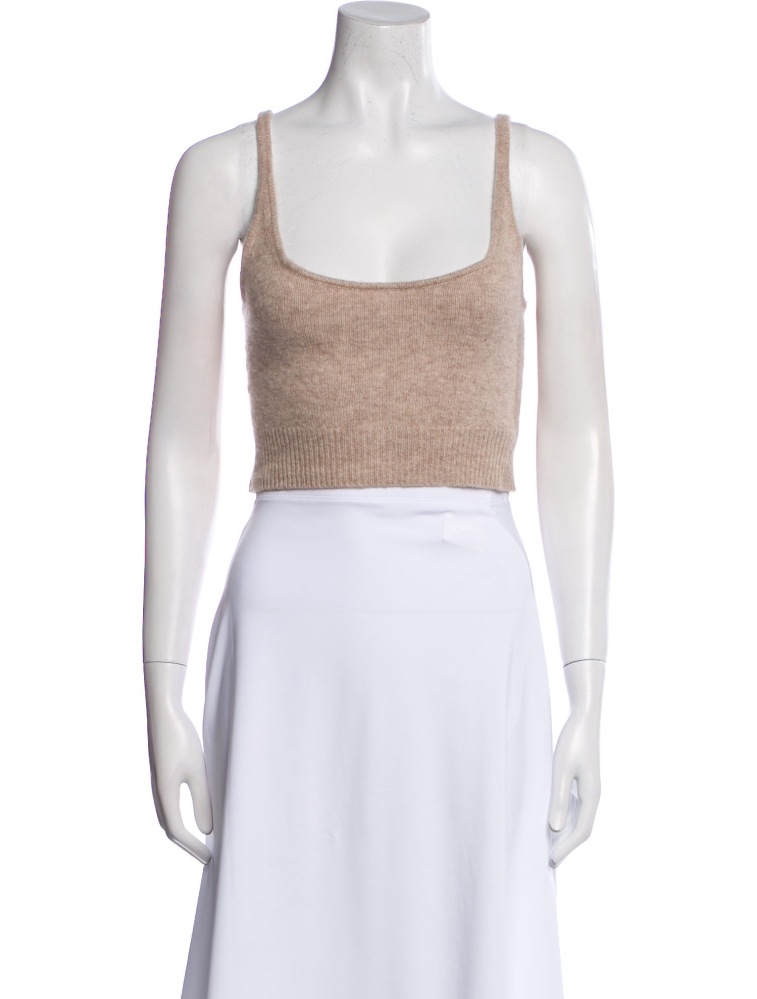 Reformation Cashmere Square Neckline Crop Top