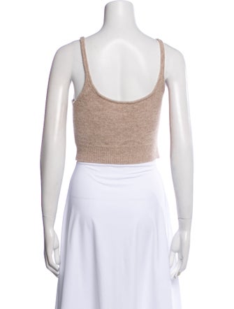 Reformation Cashmere Square Neckline Crop Top