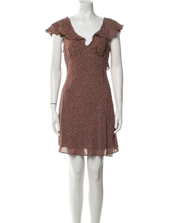 Reformation Polka Dot Print Mini Dress