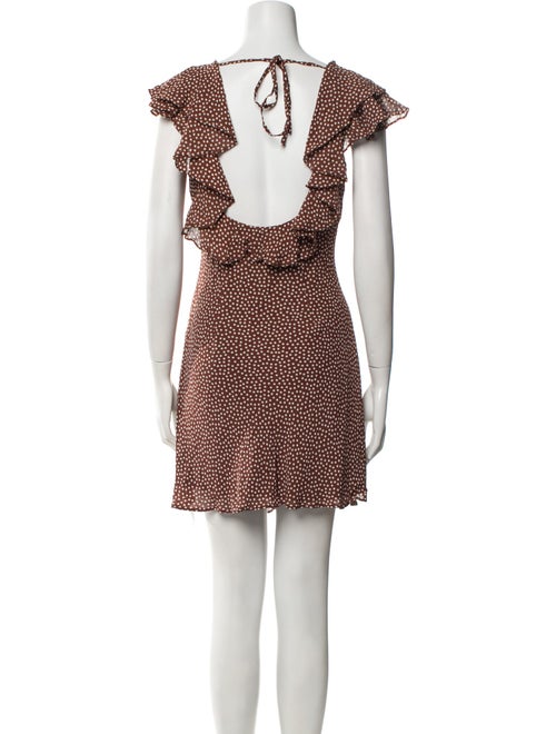 Reformation Polka Dot Print Mini Dress