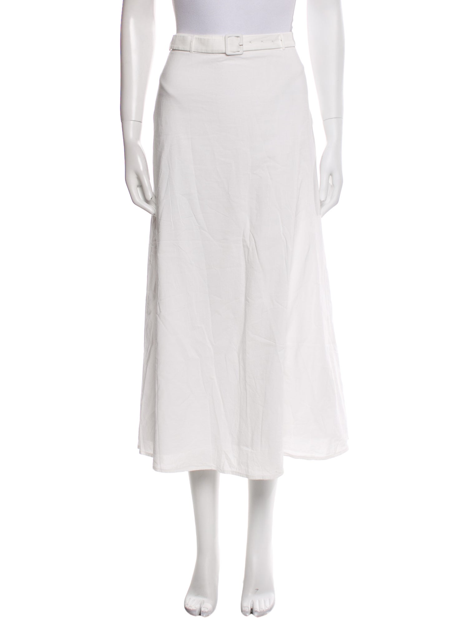 Reformation Ruffle Embellishment Midi Length Skirt