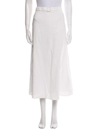 Reformation Ruffle Embellishment Midi Length Skirt