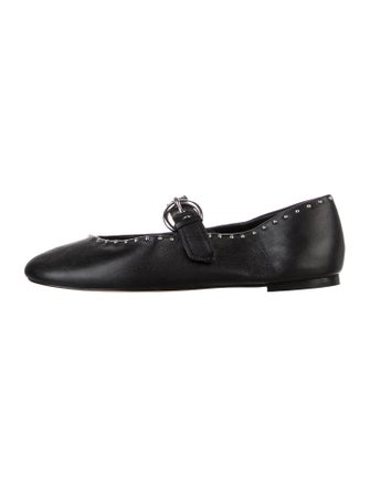 Reformation Leather Mary Jane Flats
