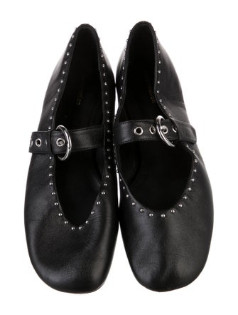Reformation Leather Mary Jane Flats