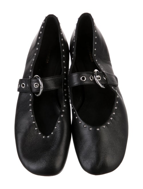 Reformation Leather Mary Jane Flats