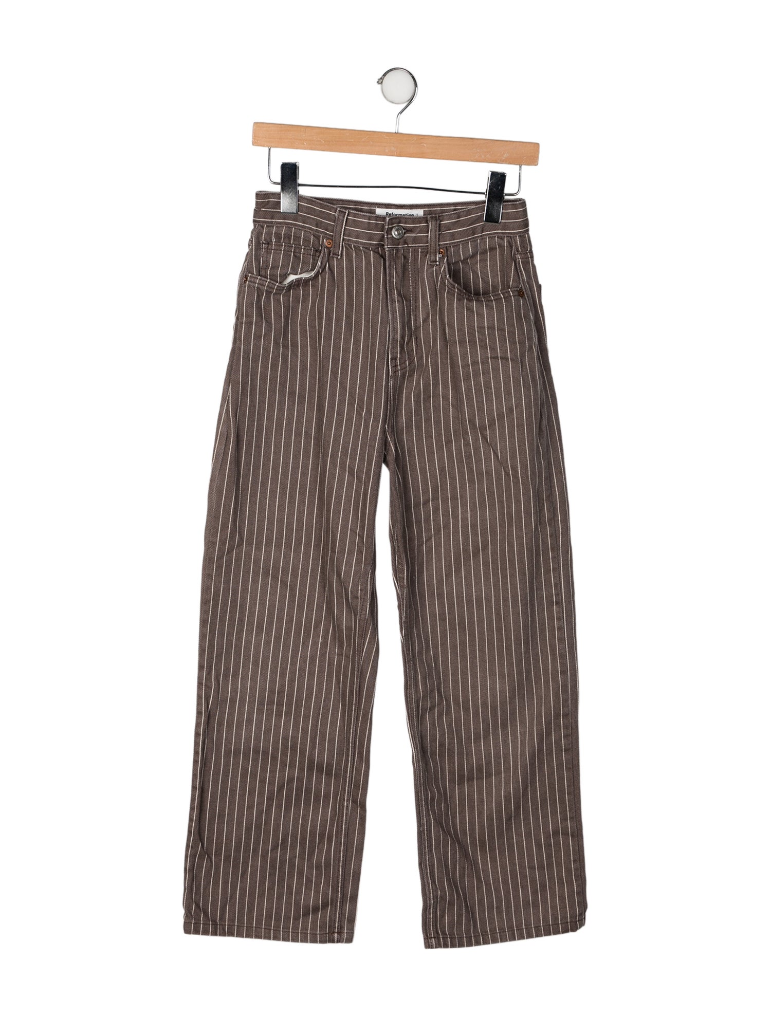 Reformation Striped Wide Leg Pants