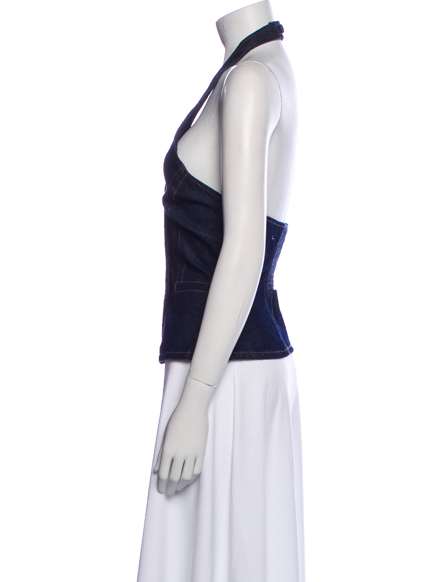 Reformation Halterneck Sleeveless Crop Top