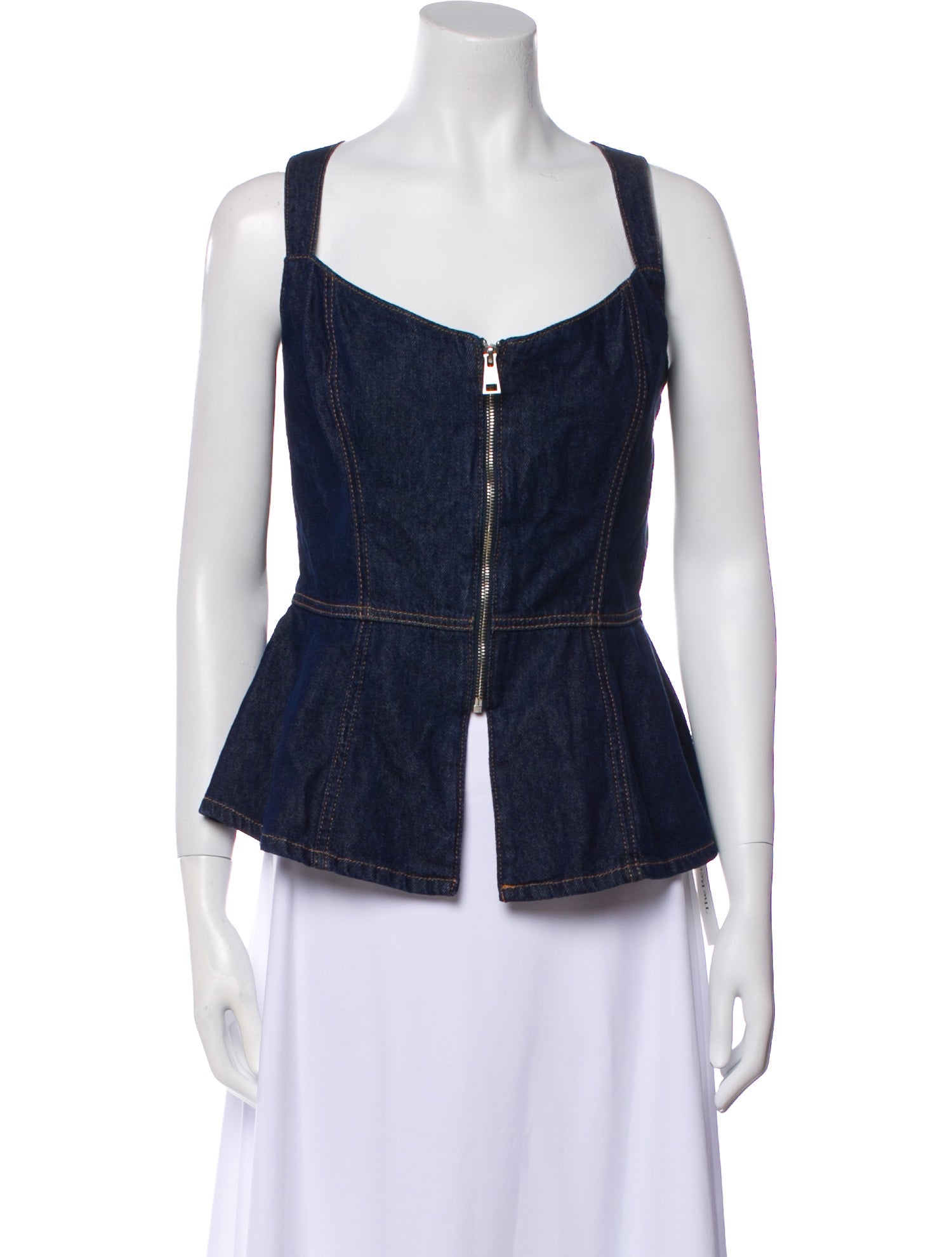 Reformation Square Neckline Sleeveless Top