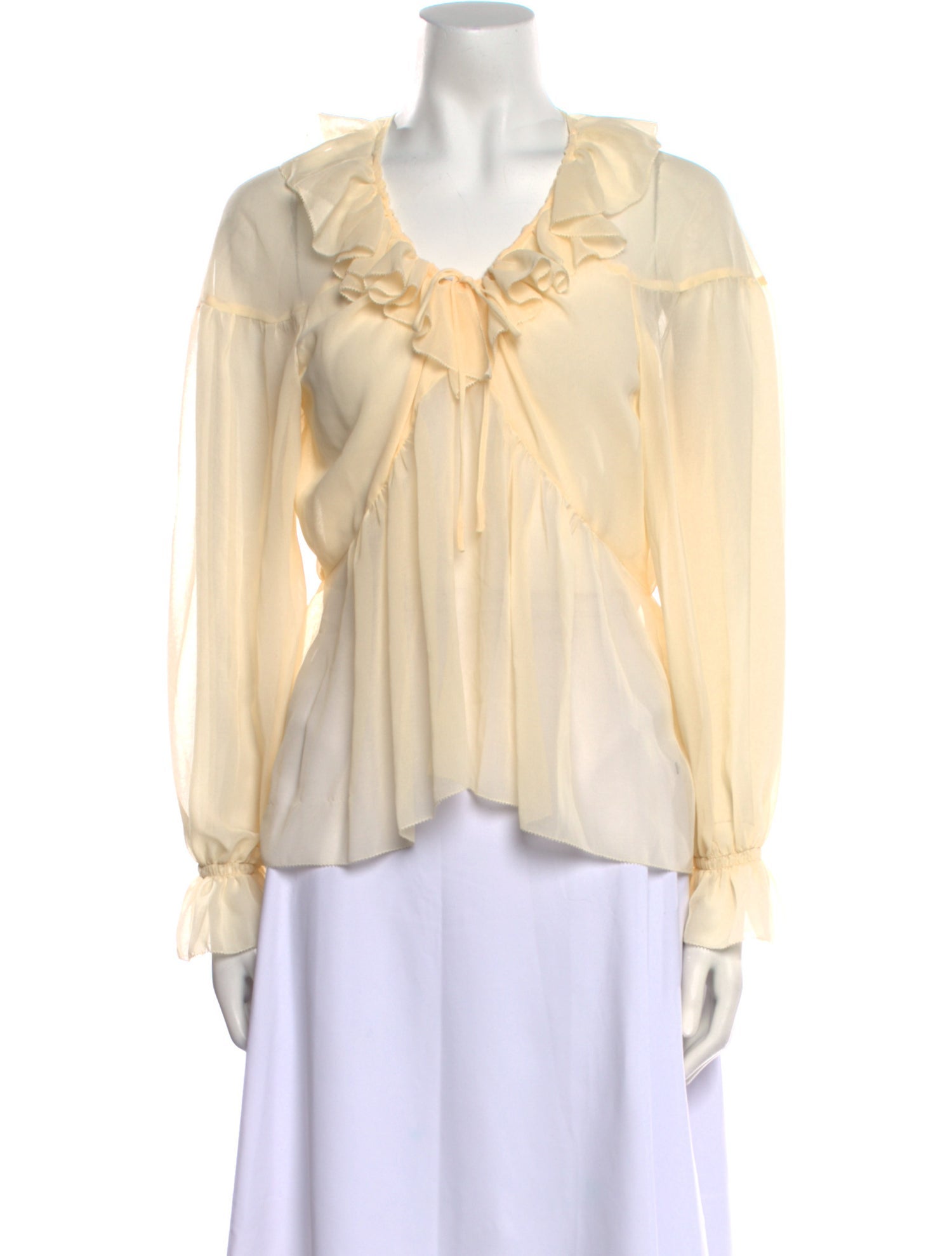 Reformation Scoop Neck Long Sleeve Blouse w/ Tags