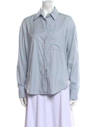 Reformation Long Sleeve Button-Up Top