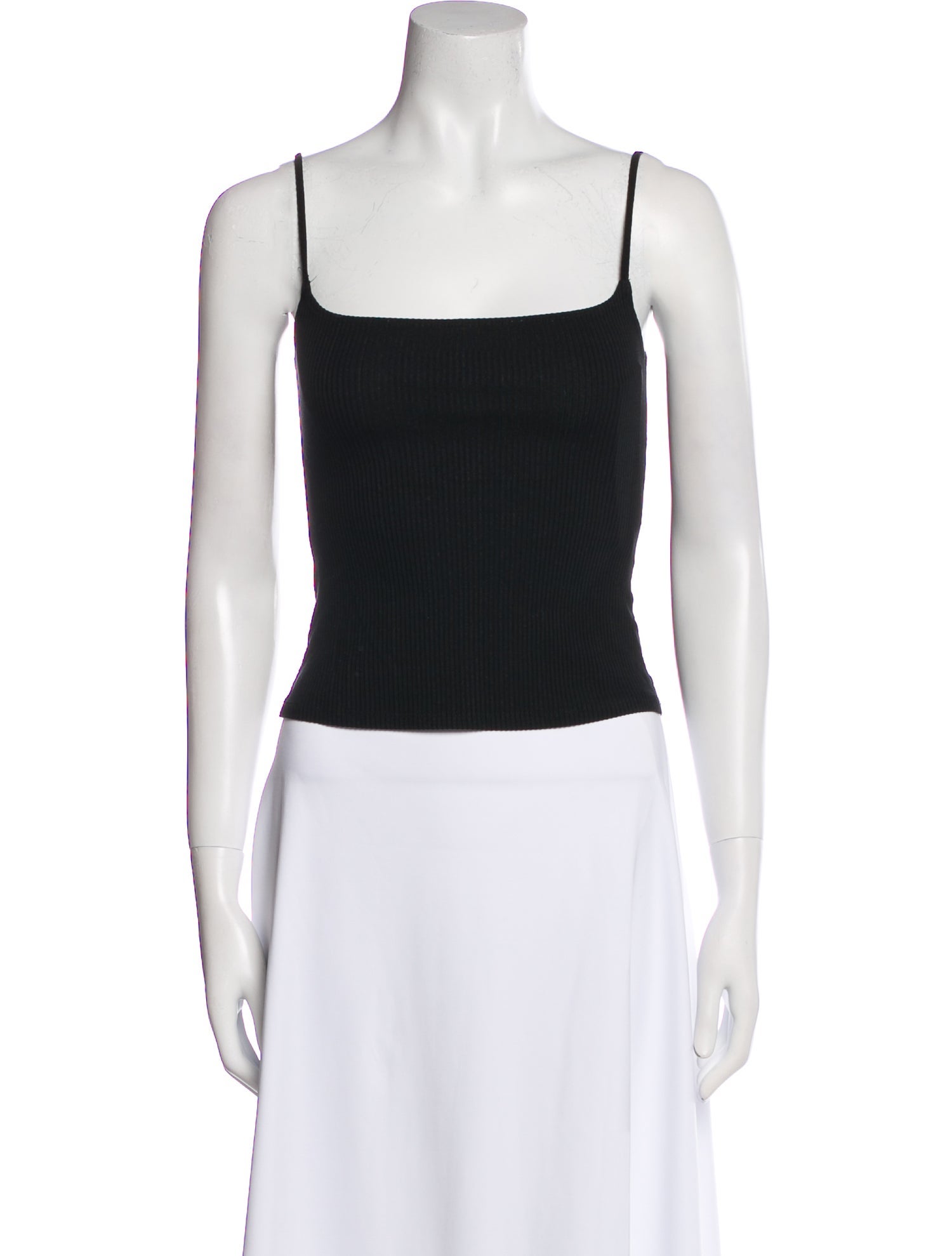 Reformation Square Neckline Sleeveless Crop Top