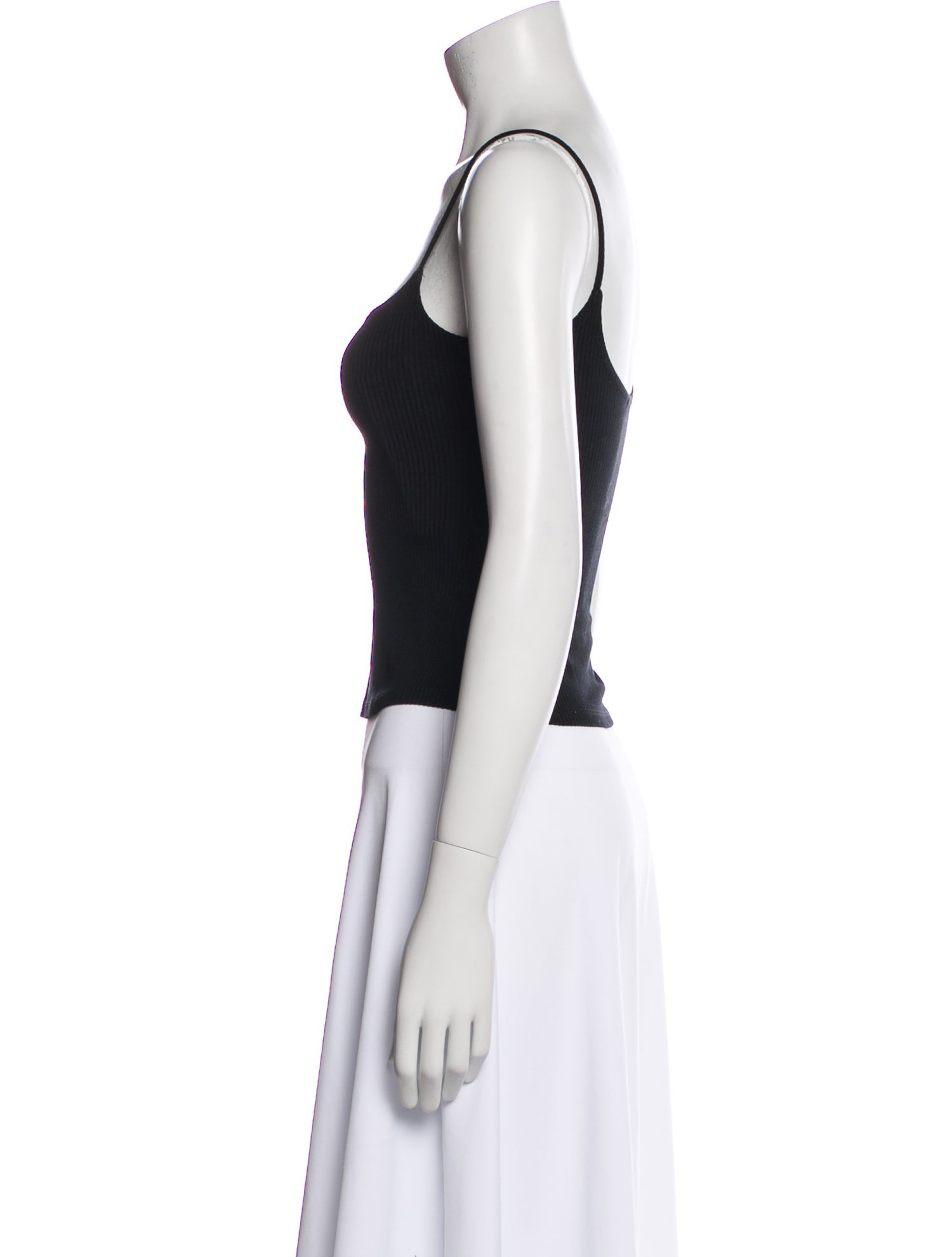 Reformation Square Neckline Sleeveless Crop Top