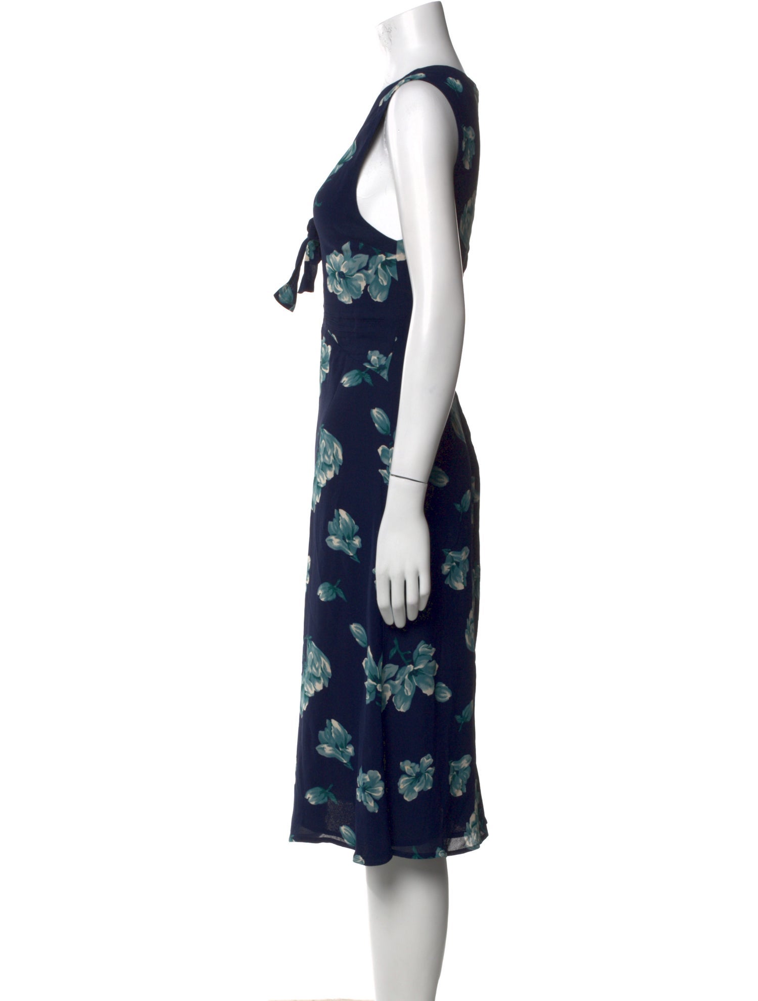 Reformation Silk Midi Length Dress