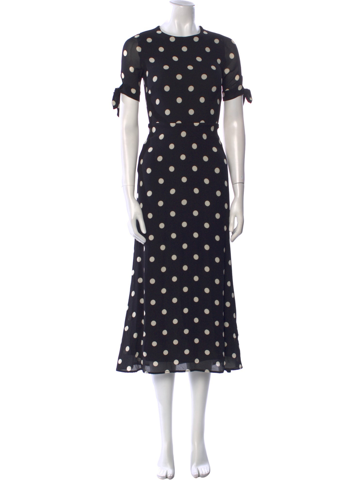Reformation Polka Dot Print Long Dress