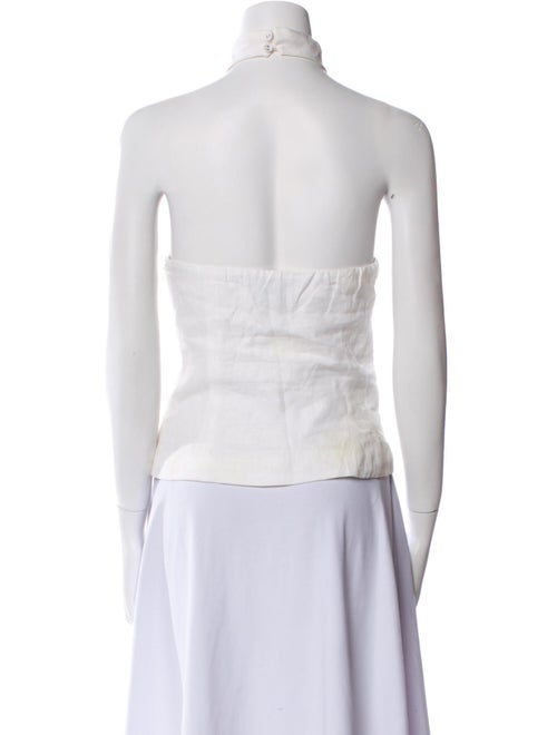 Reformation Linen Halterneck Top