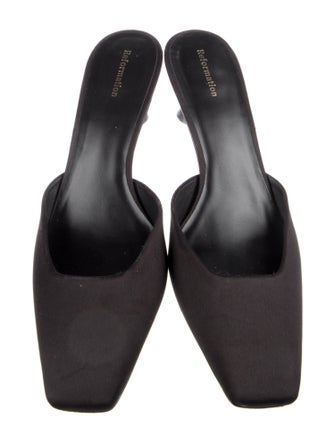 Reformation Satin Mules
