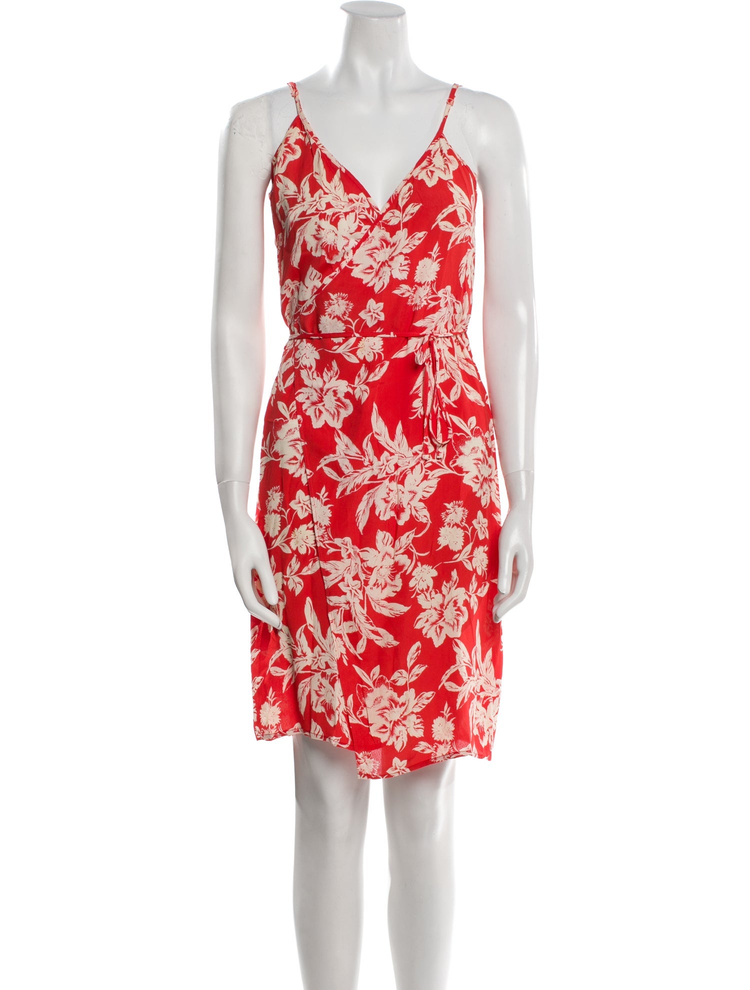 Reformation Floral Print Knee-Length Dress