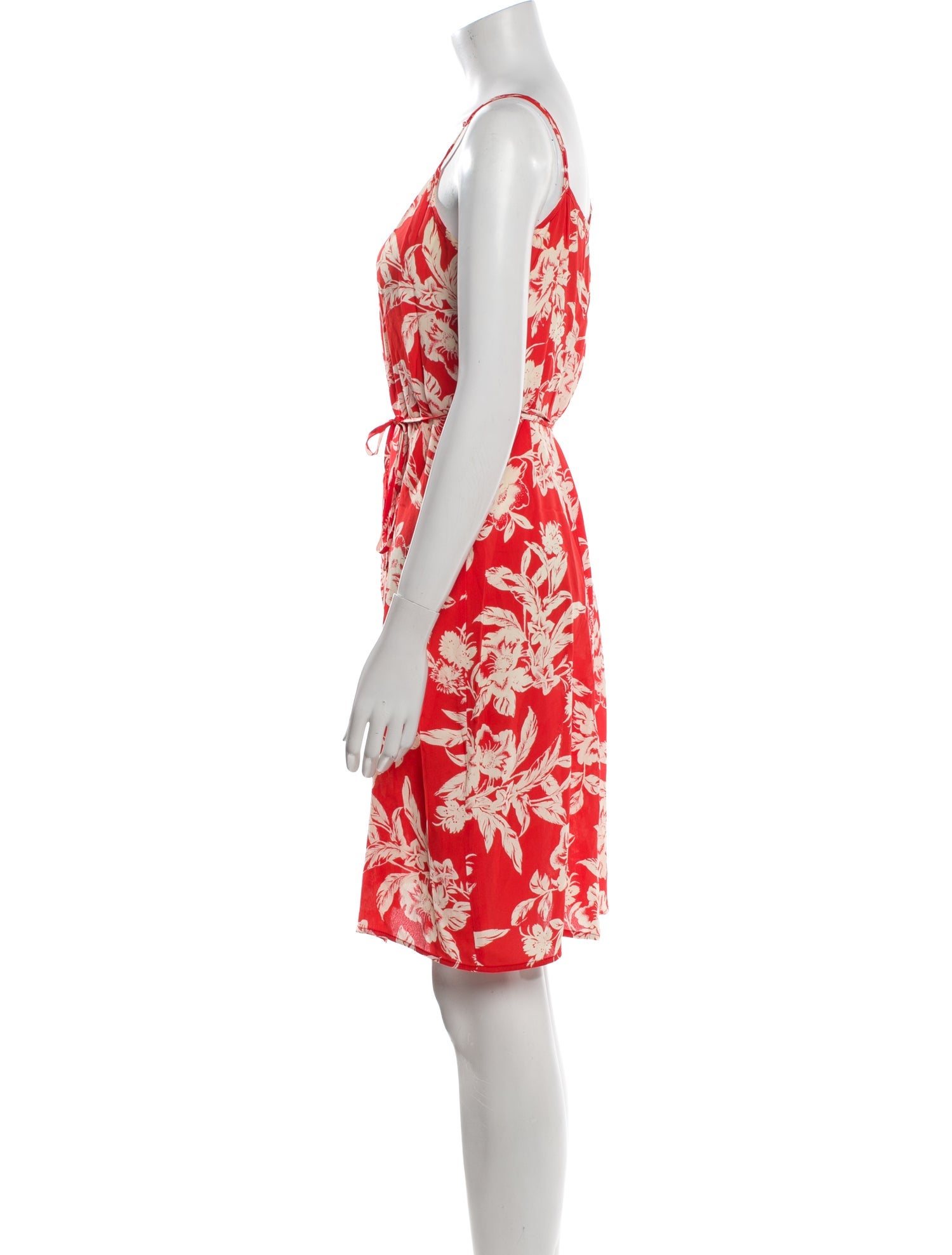 Reformation Floral Print Knee-Length Dress