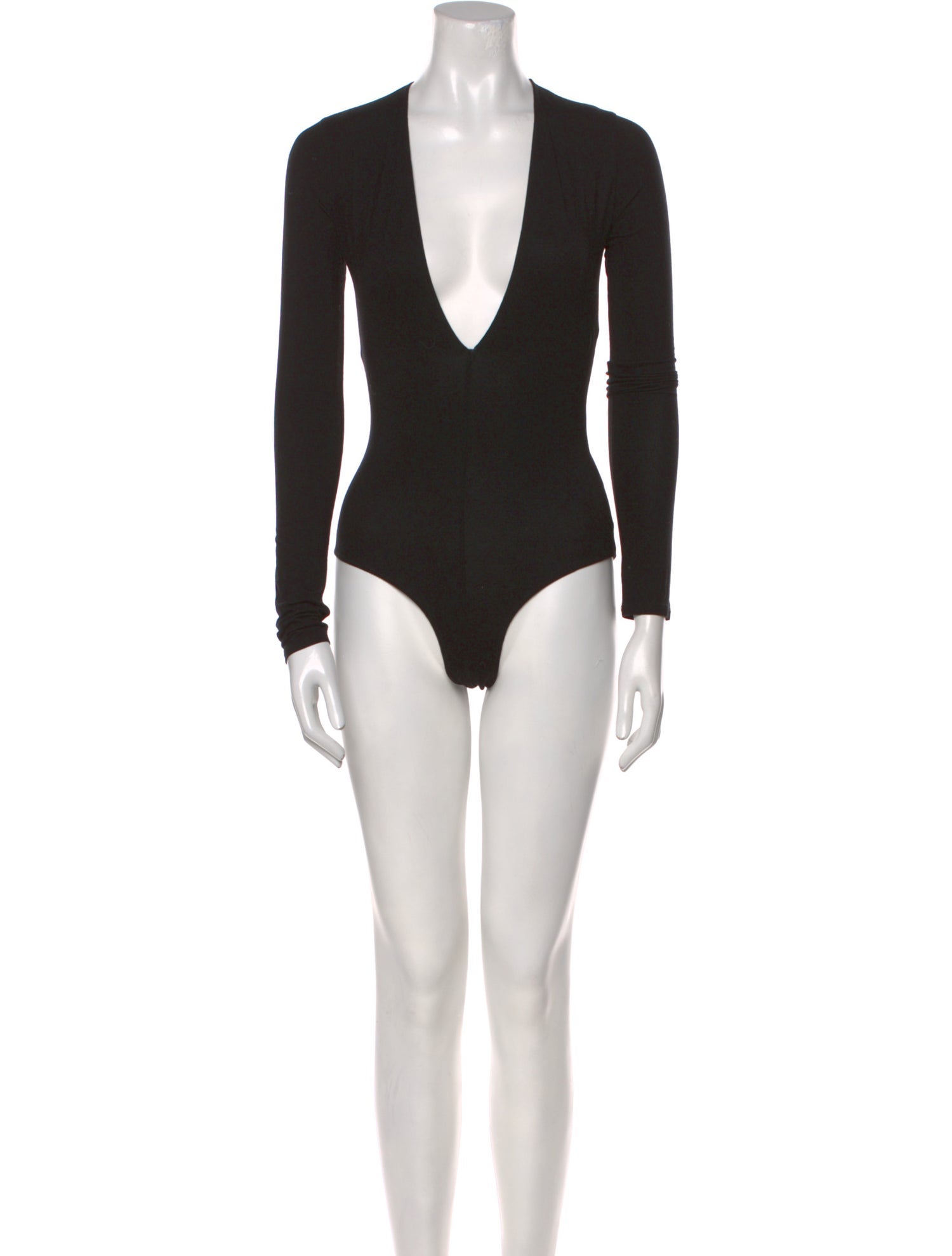 Reformation V-Neck Long Sleeve Bodysuit