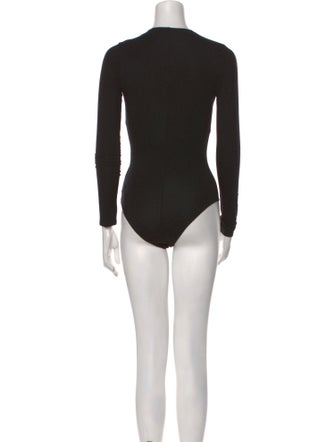 Reformation V-Neck Long Sleeve Bodysuit