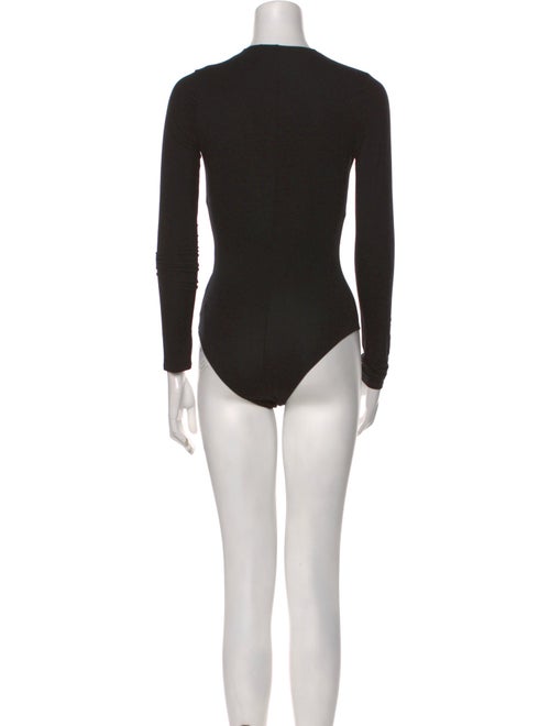 Reformation V-Neck Long Sleeve Bodysuit