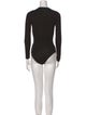 Reformation V-Neck Long Sleeve Bodysuit